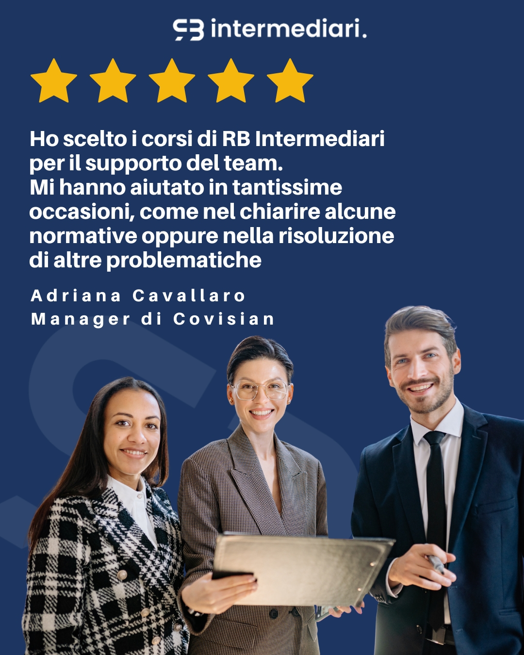 Card grafica della testimonianza
